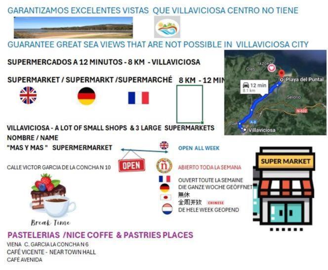 La Villademaria 2 Bloque Apartamento Playa Beach Puntal Villaviciosa  Bagian luar foto
